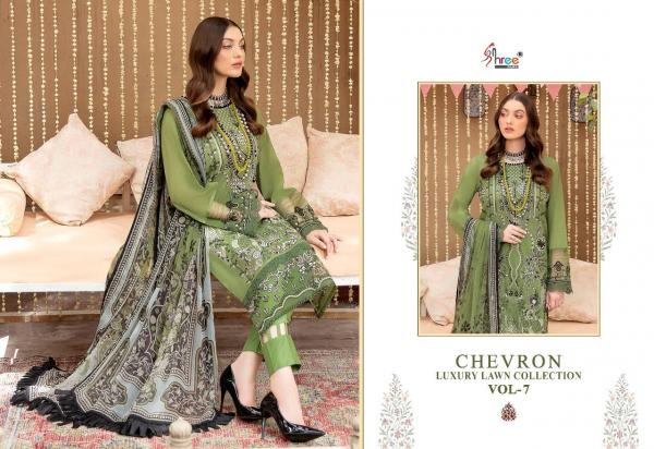 Shree Chevron Luxury Lawn Collection 7 Designer Pakistani Salwar Suits